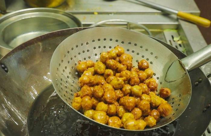 炸丸子材料準備